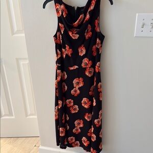 Talbots Cowl Neck Sleeveless Midi Dress
